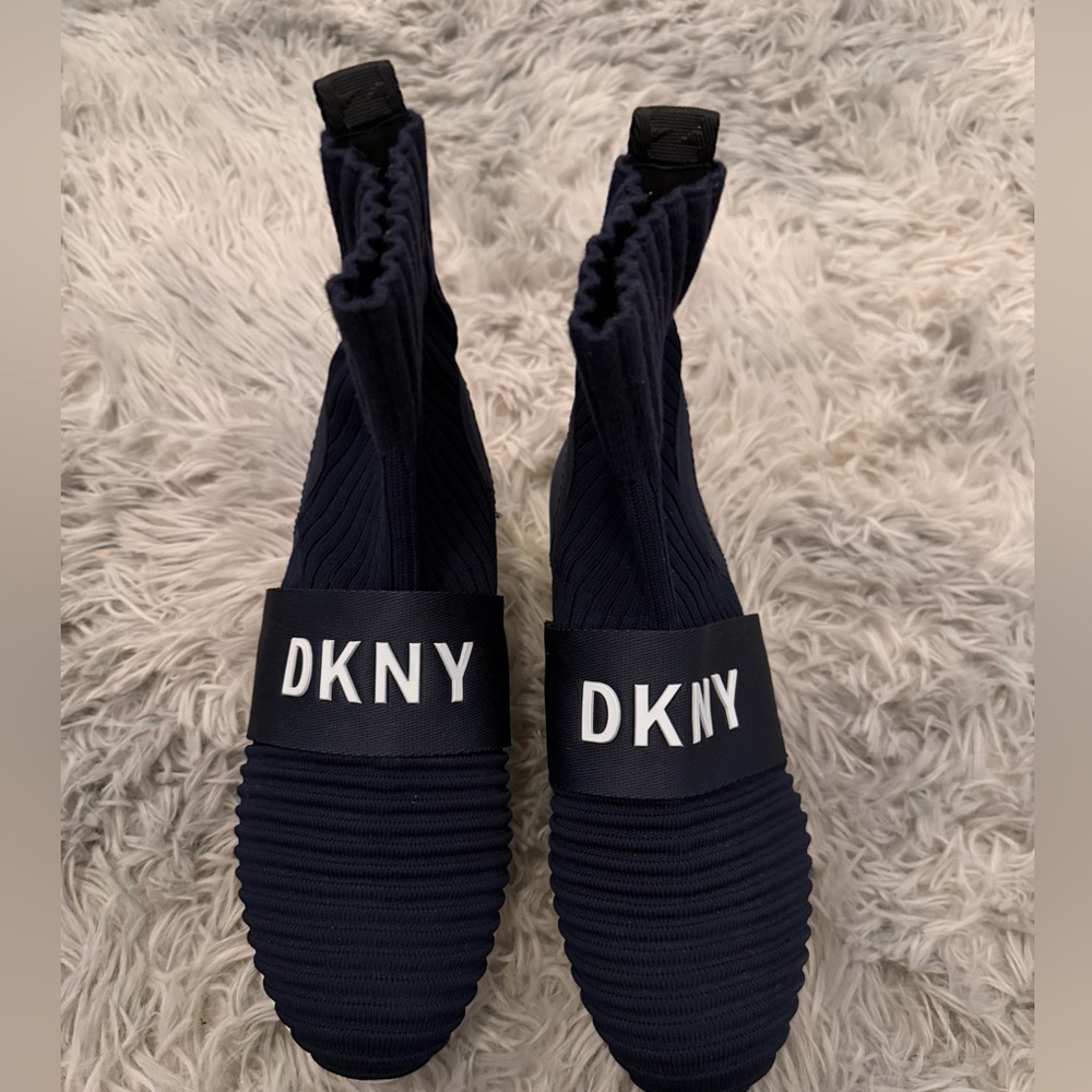 DKNY Midnight Blue Ribbed Boots